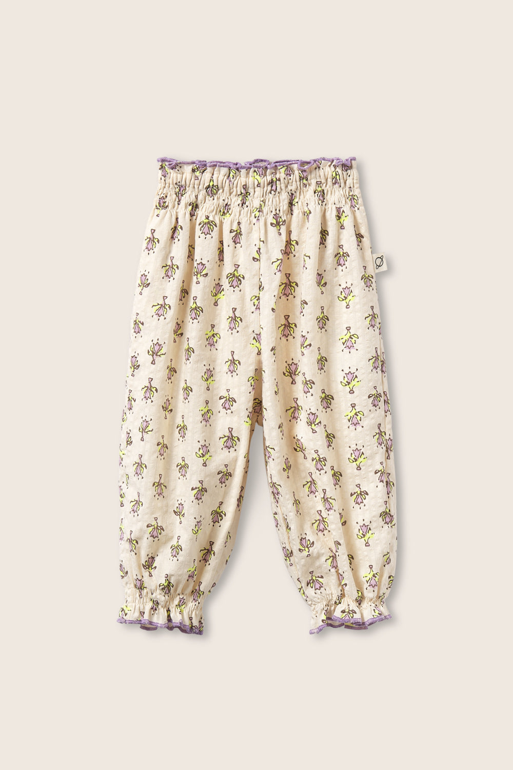 Indiana Flower Print Pants (Lavender)