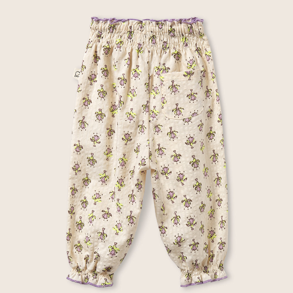 Indiana Flower Print Pants (Lavender)