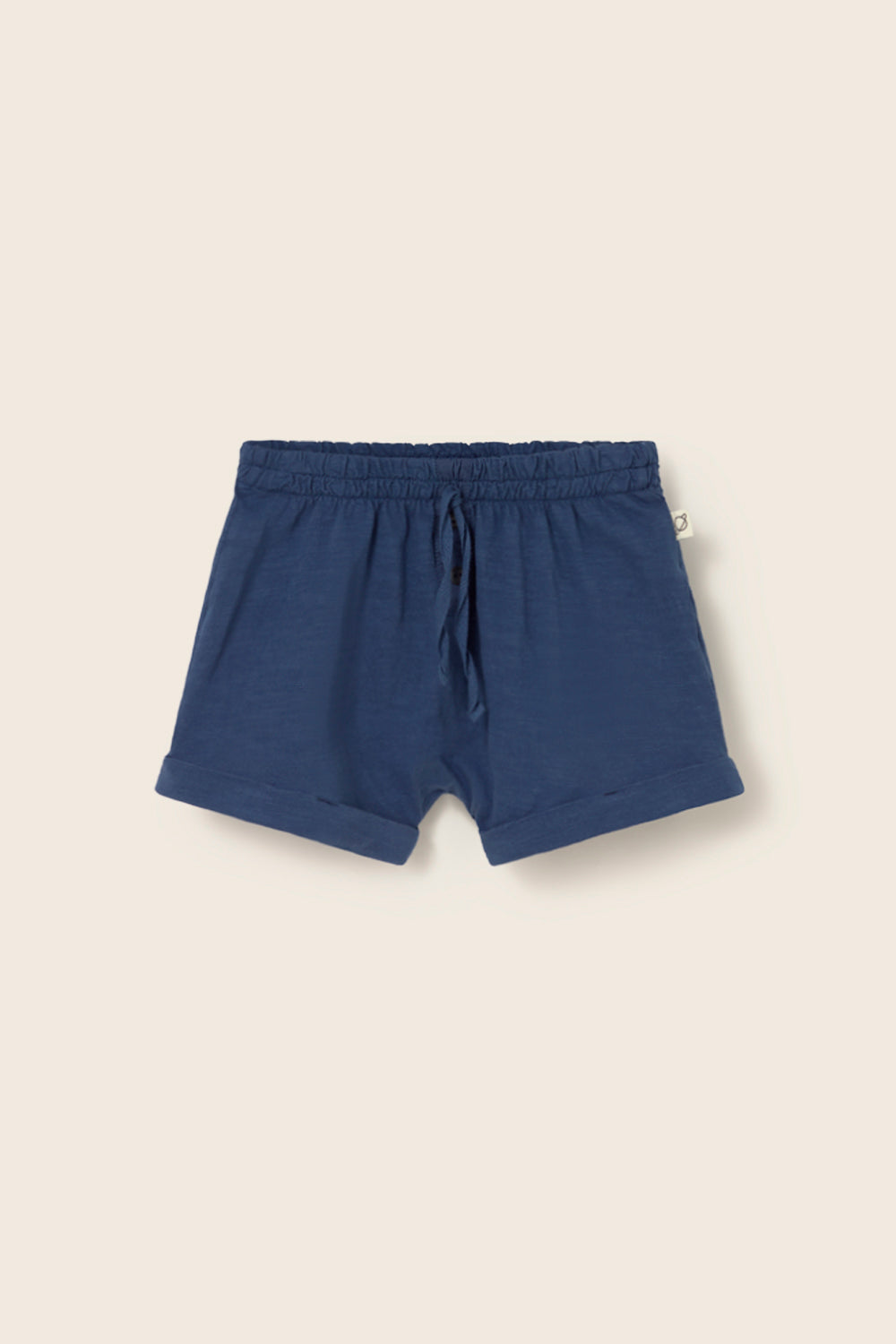 Soft Slub Cotton Shorts (Navy)