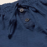 Soft Slub Cotton Shorts (Navy)