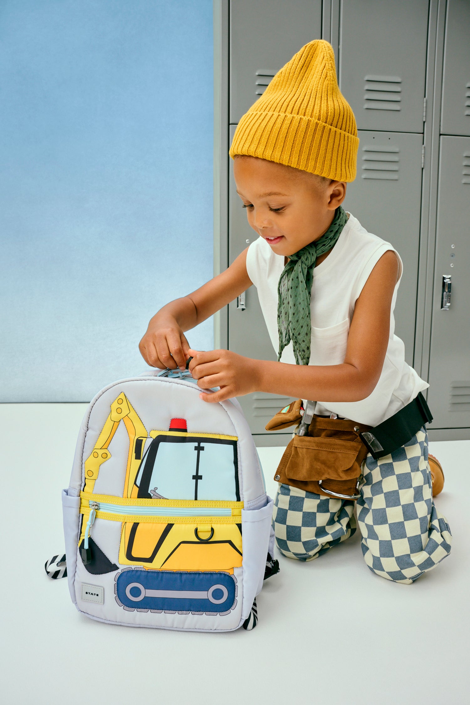 Kane Mini Backpack (Construction Truck)