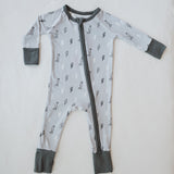 Zip Romper (Lightning Bolts)
