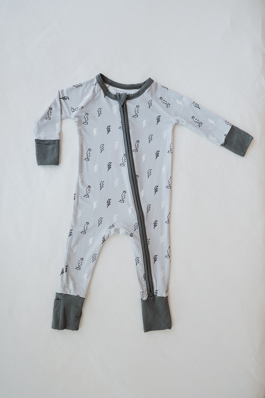 Zip Romper (Lightning Bolts)