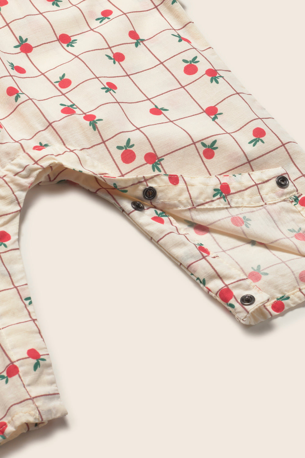 Slub Fruit Poplin Jumpsuit (Ivory)