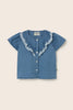 Chambray Denim Baby Blouse (Blue)