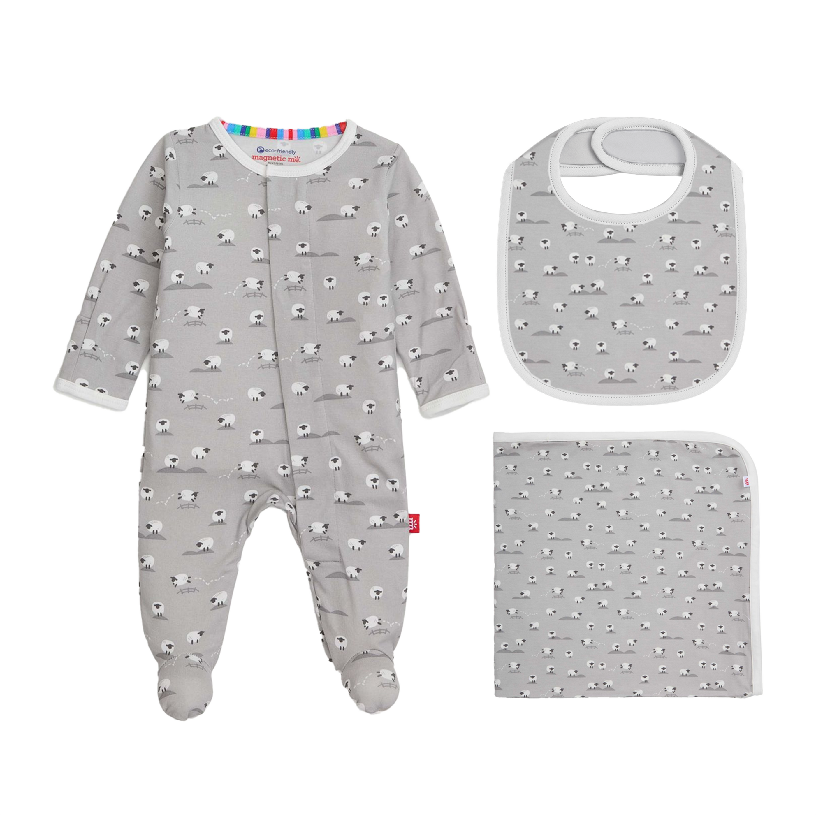 Baa Baa Baby Modal Gift Set (Grey)