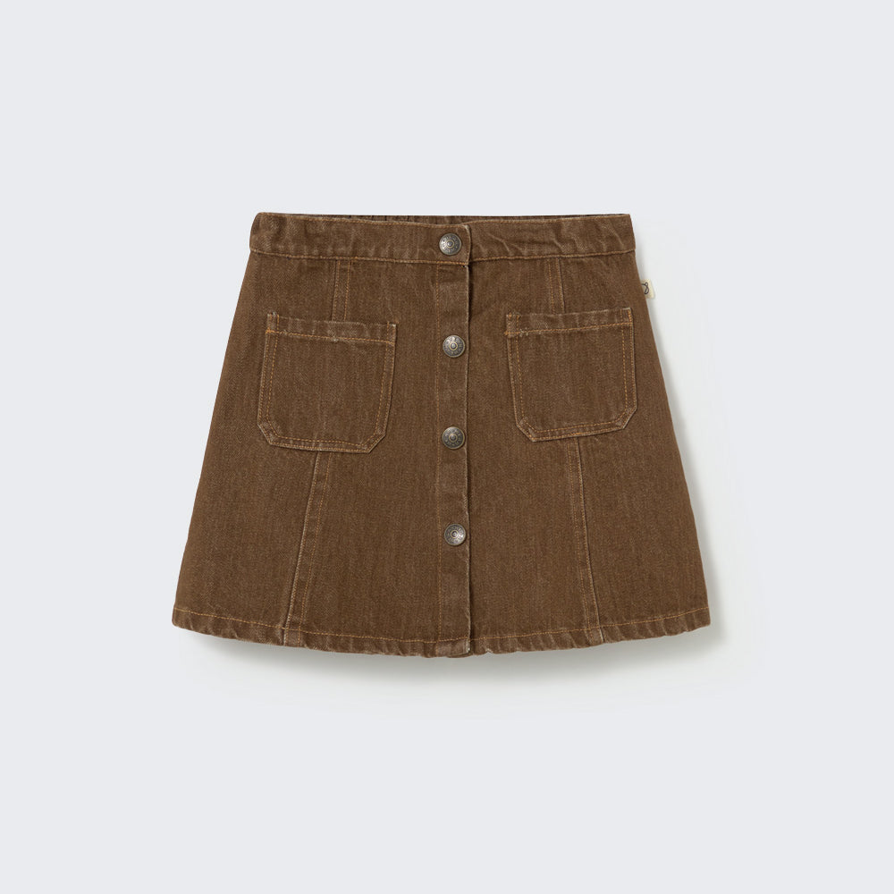 Denim Skirt (Anthracite)