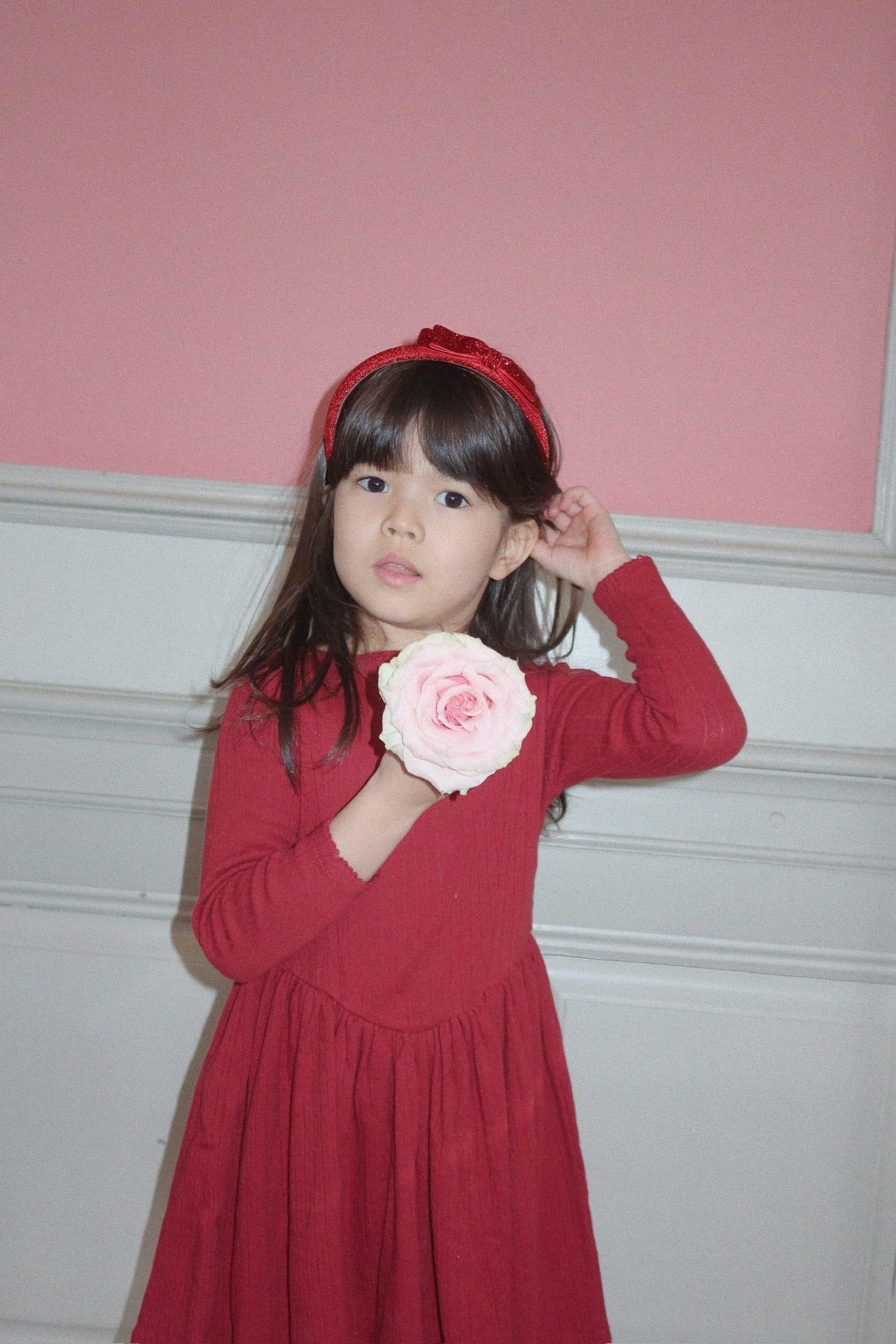 Juliette Bow Headband (Rio Red)