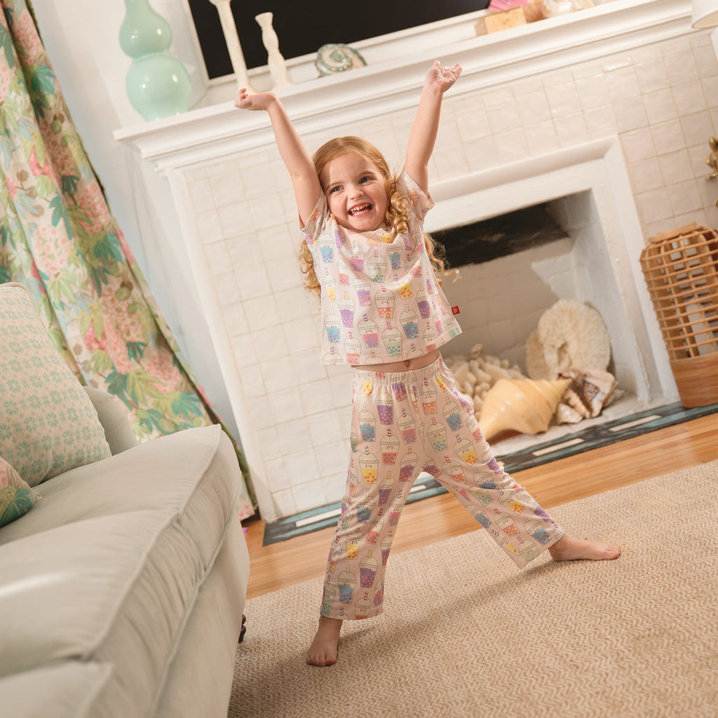 Magnetic Short Sleeve Pajamas (Boba Beau-Tea)