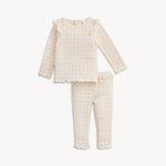 Magnetic Ruffle Long Sleeve Pajamas (Heart & Bow)