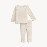 Magnetic Ruffle Long Sleeve Pajamas (Heart & Bow)