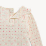 Magnetic Ruffle Long Sleeve Pajamas (Heart & Bow)