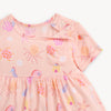 Magnetic Short Sleeve Pocket Dress (Deep Chic Pink)