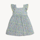 Square Neck Ruffle Sleeve Dress (Lavinia)