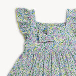 Square Neck Ruffle Sleeve Dress (Lavinia)