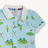 Magnetic Short Sleeve Short Polo Romper (Gopher It)