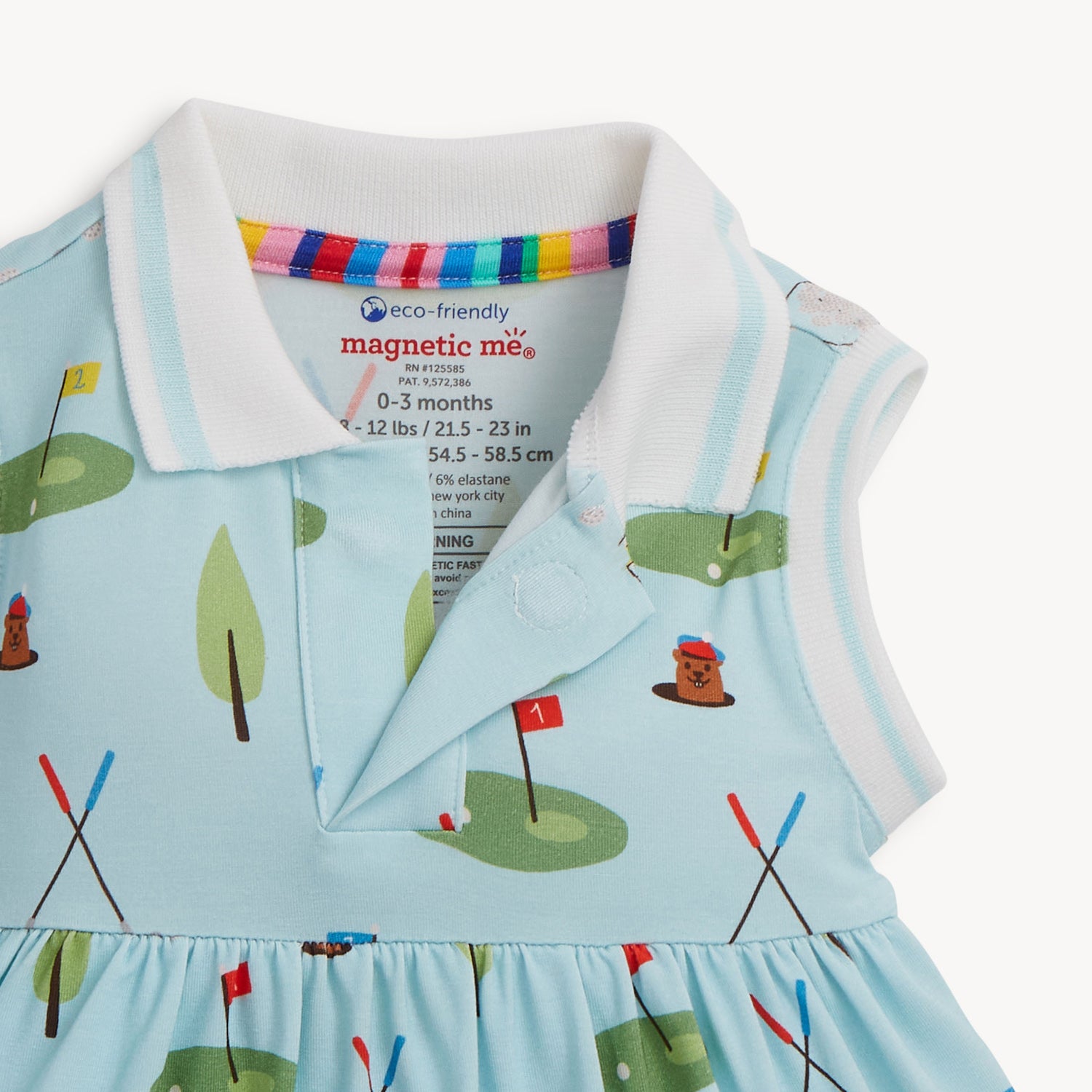 Magnetic Bodysuit Collar Dress (Gopher It)
