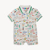 Magnetic Short Sleeve Polo Romper (Love All)