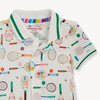 Magnetic Short Sleeve Polo Romper (Love All)