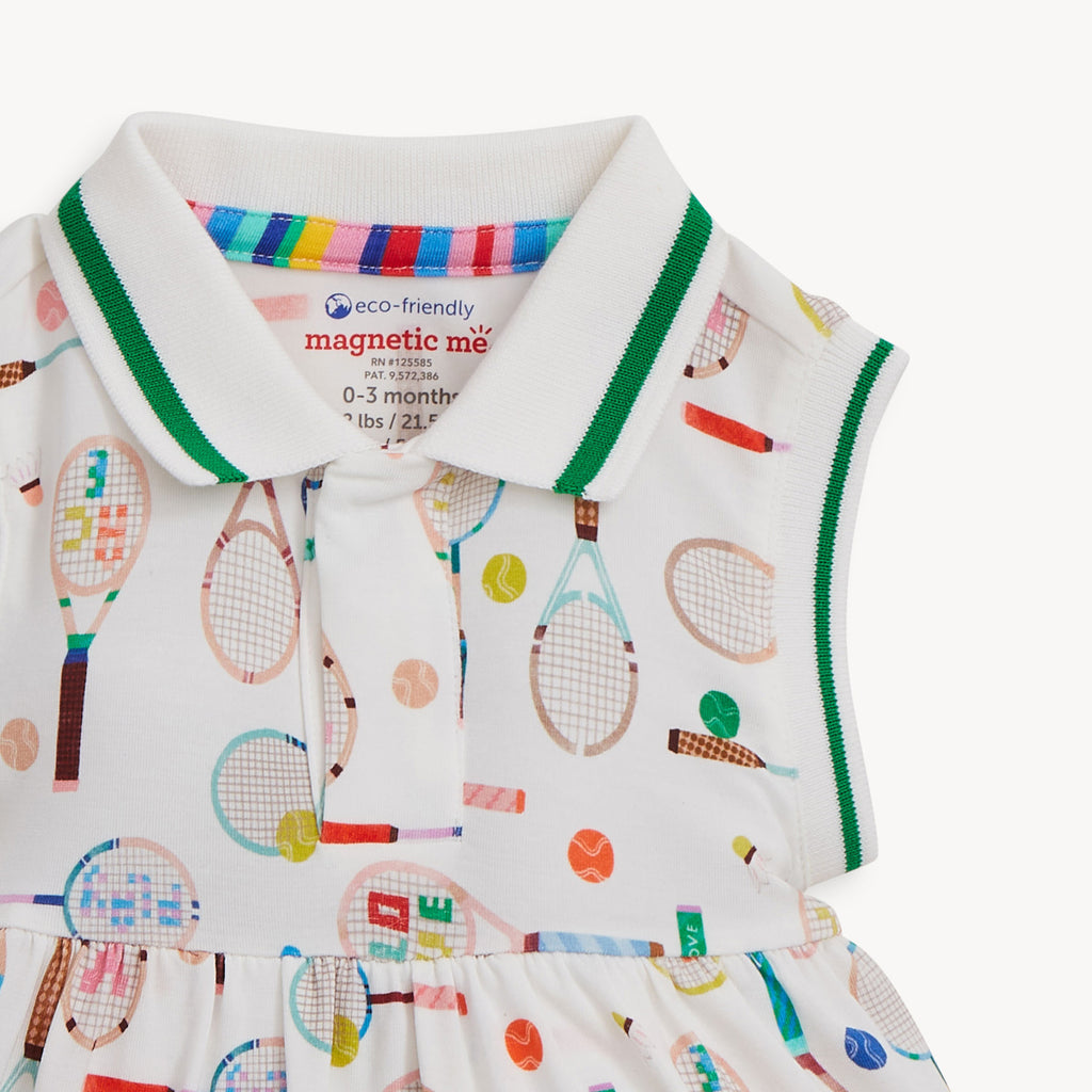 Magnetic Bodysuit Collar Dress (Love All)