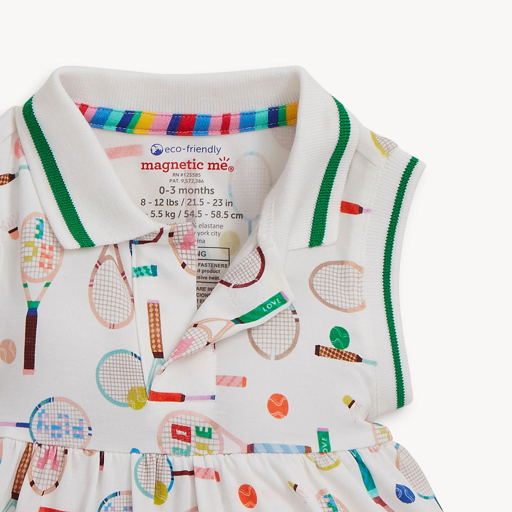 Magnetic Bodysuit Collar Dress (Love All)