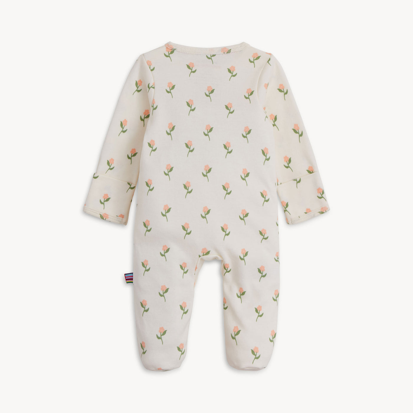 Magnetic Organic Cotton Footie (Floral Chicken Tender)