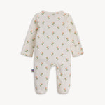 Magnetic Organic Cotton Footie (Floral Chicken Tender)