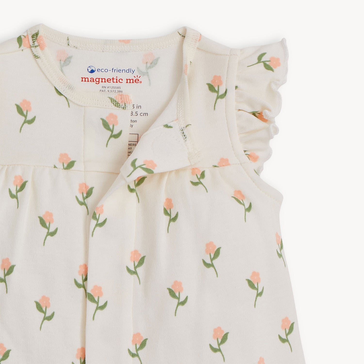 Magnetic Romper (Floral Chicken Tender)