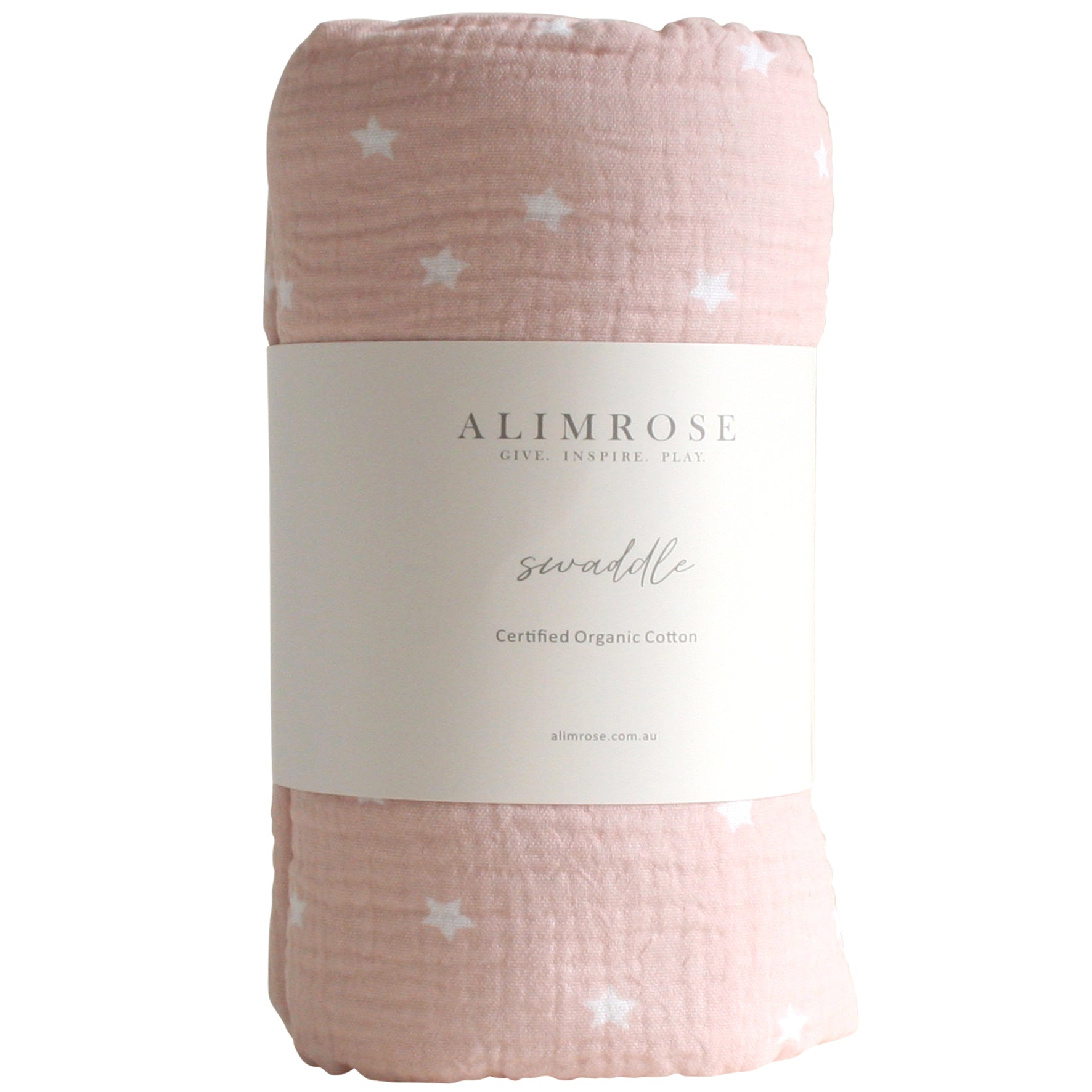 Muslin Swaddle Starry Night Pink