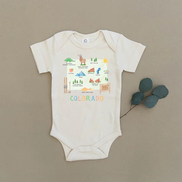 Colorado Map Onesie