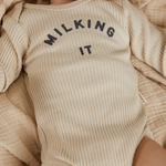 Milking It Bodysuit (Oat)