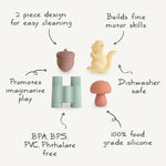 Nature Mold Free Bath Play Set (4 Pack)