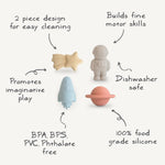 Space Mold Free Bath Play Set (4 Pack)