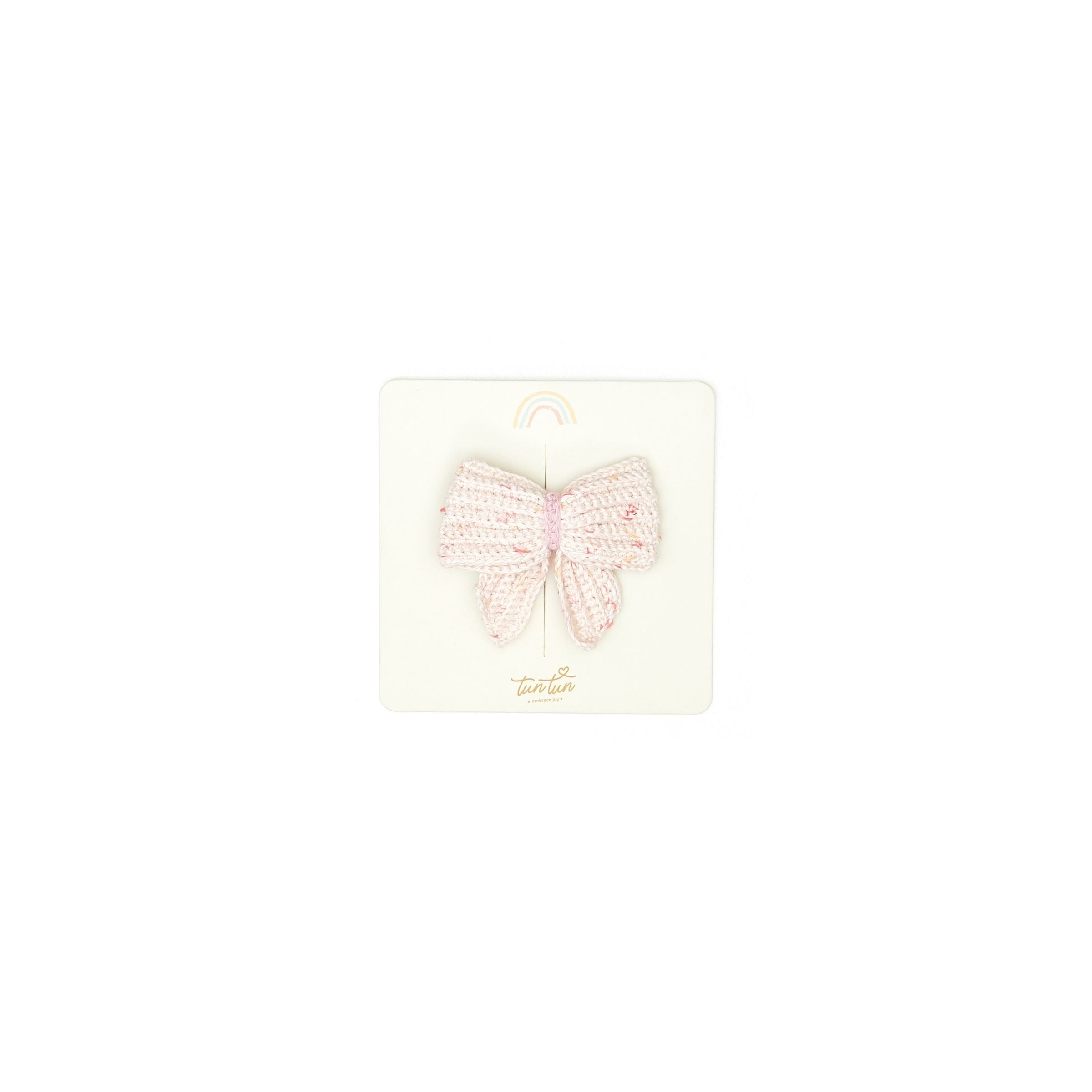 Crochet Bow (Rose Confetti/Cameo Pink)