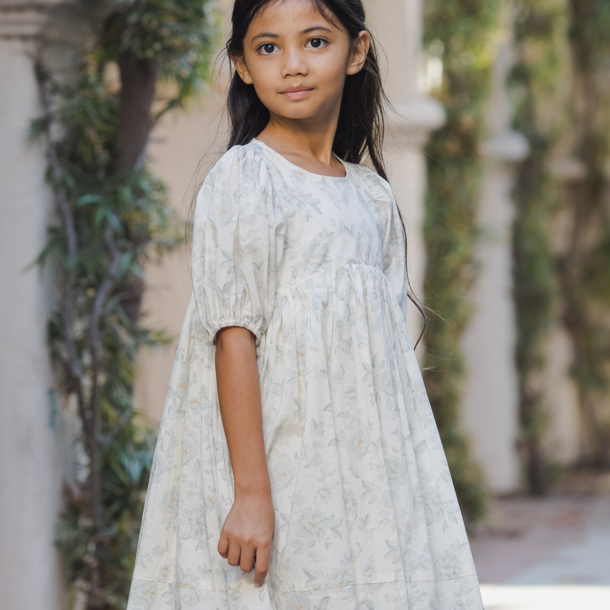 Luna Dress (Mist English Rose)