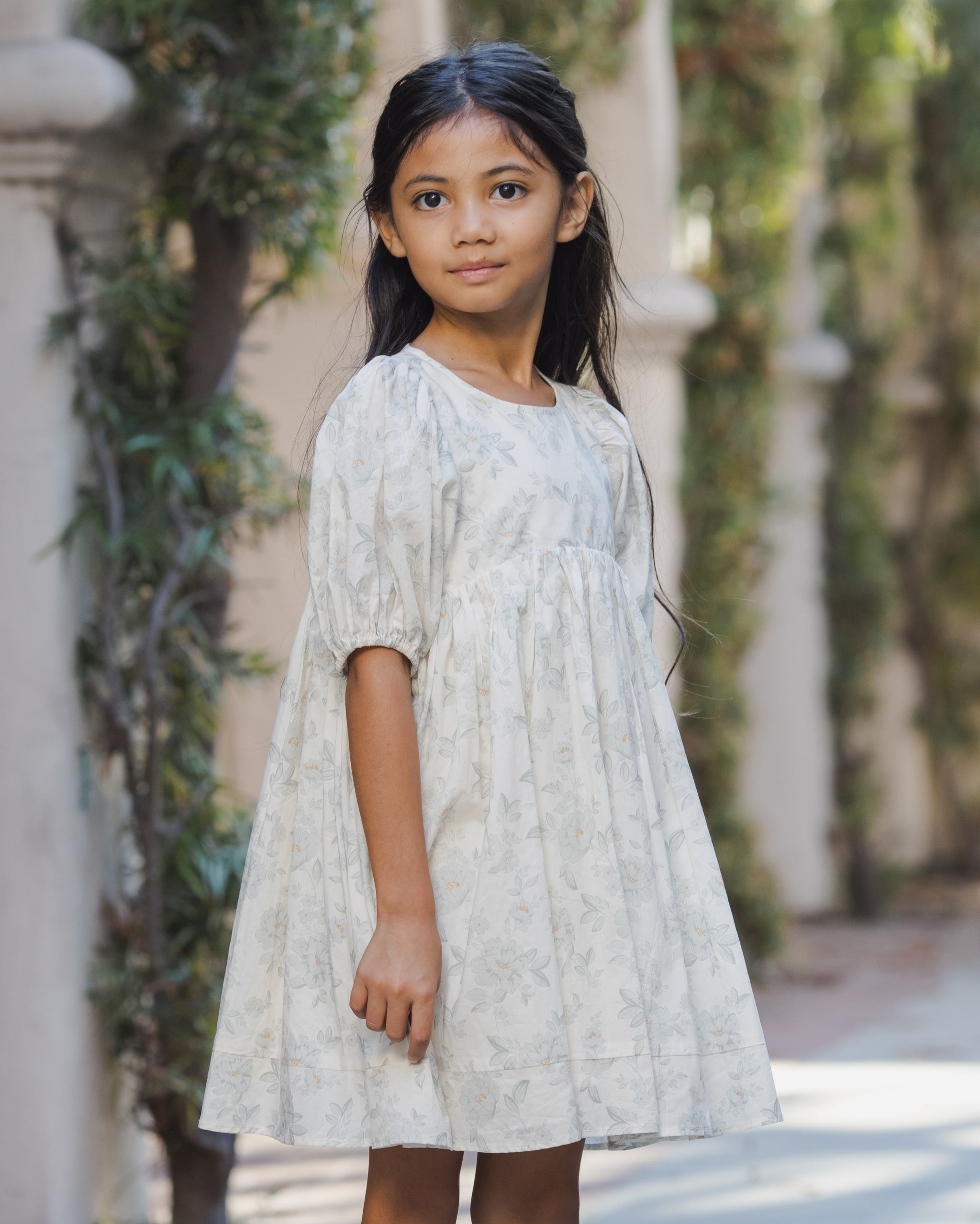 Luna Dress (Mist English Rose)