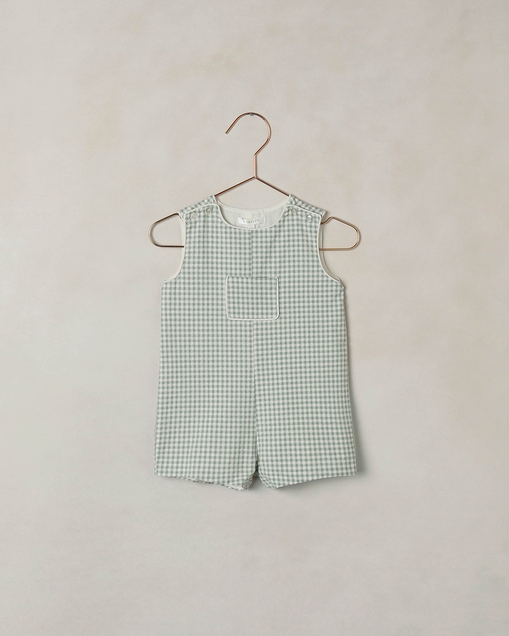 Georgie Romper (Eucalyptus Check)