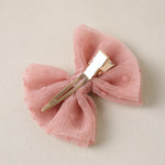 Flutter Tulle Clips (Cotton Candy)
