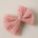 Flutter Tulle Clips (Cotton Candy)