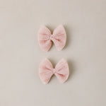 Flutter Tulle Clips (Cotton Candy)