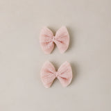 Flutter Tulle Clips (Cotton Candy)