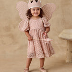 Luna Dress (Rose Embroidered Daisy)