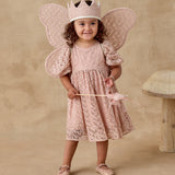 Luna Dress (Rose Embroidered Daisy)