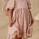 Luna Dress (Rose Embroidered Daisy)