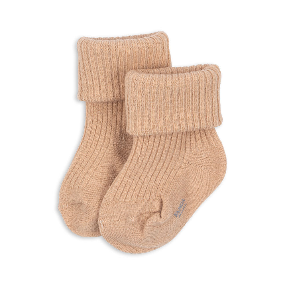 Lana Light Knitted Wool Socks (Cameo Rose)