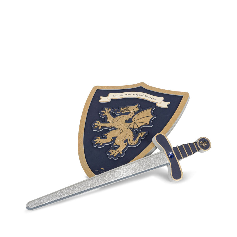 Knight Sword and Shield (Midnight Navy)