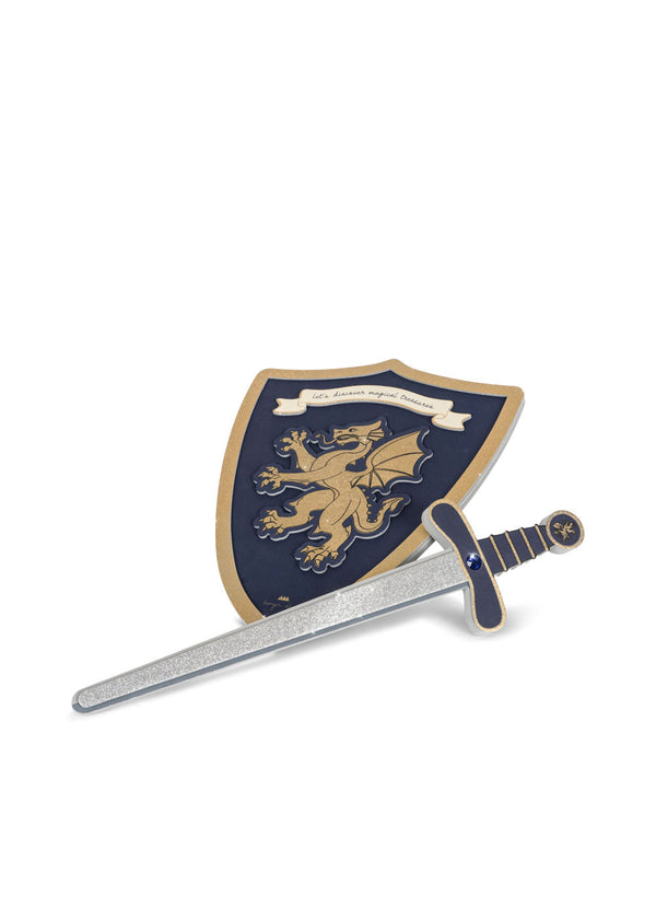 Knight Sword and Shield (Midnight Navy)