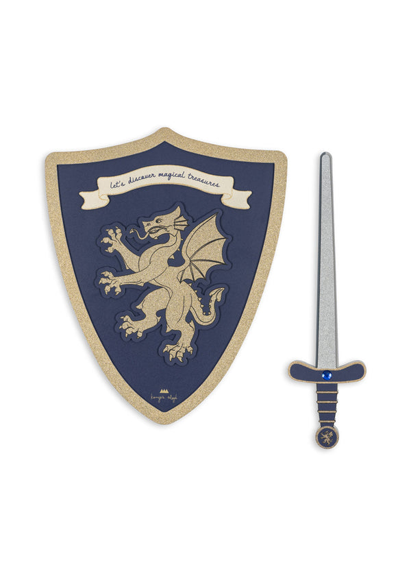 Knight Sword and Shield (Midnight Navy)