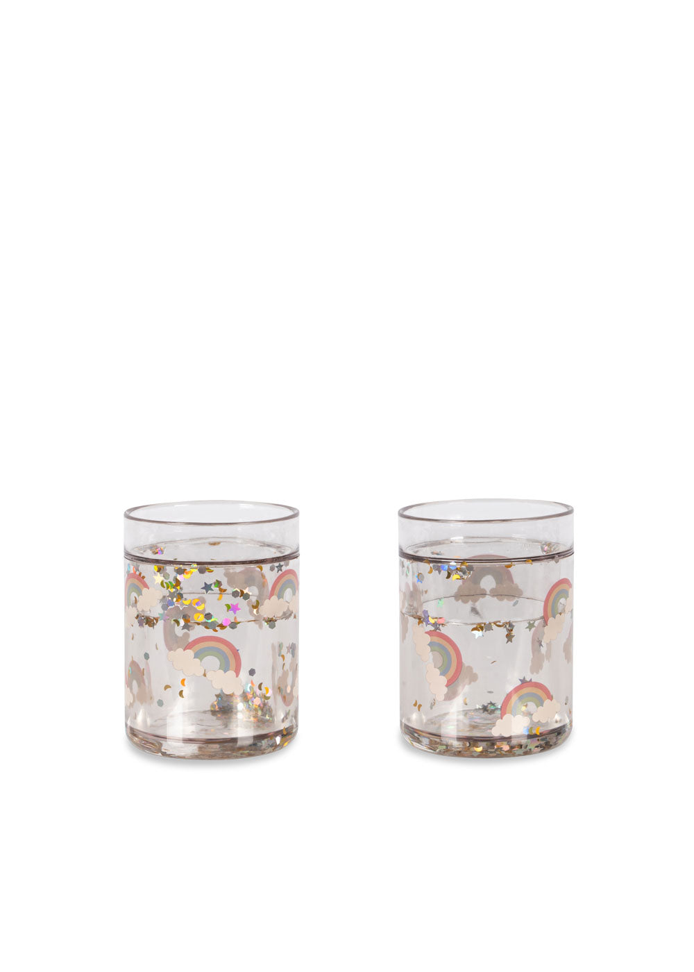 2 Pack Glitter Cups (Rainbow)