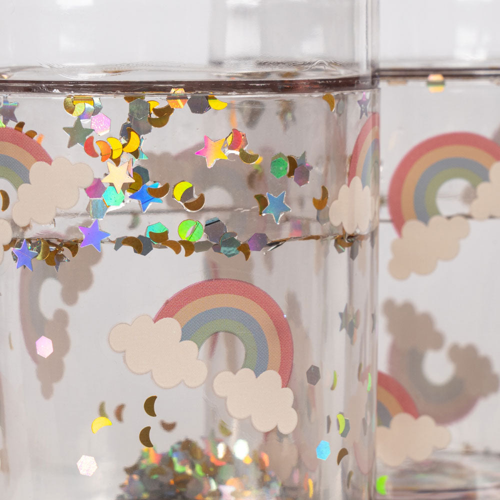2 Pack Glitter Cups (Rainbow)